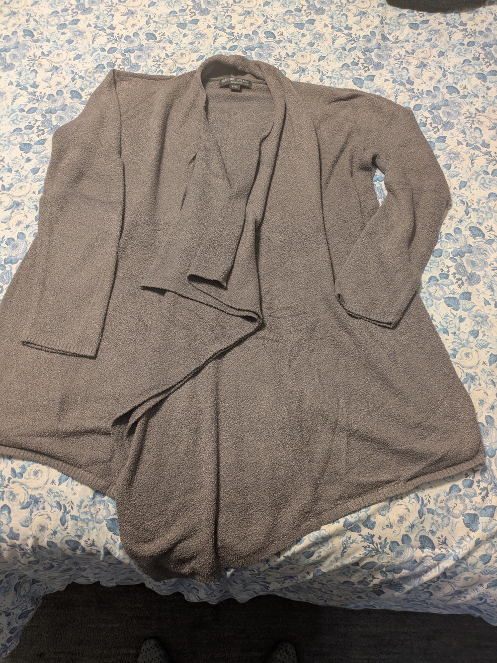 Barefoot Dreams Women's Open-Front Cardigan - Gray